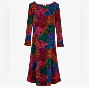 FARM Rio Multicolor Abstract Midi Dress